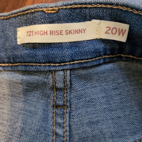 🍂 LEVI'S 721 DISTRESSED SKINNY JEANS - Picture 3 of 3